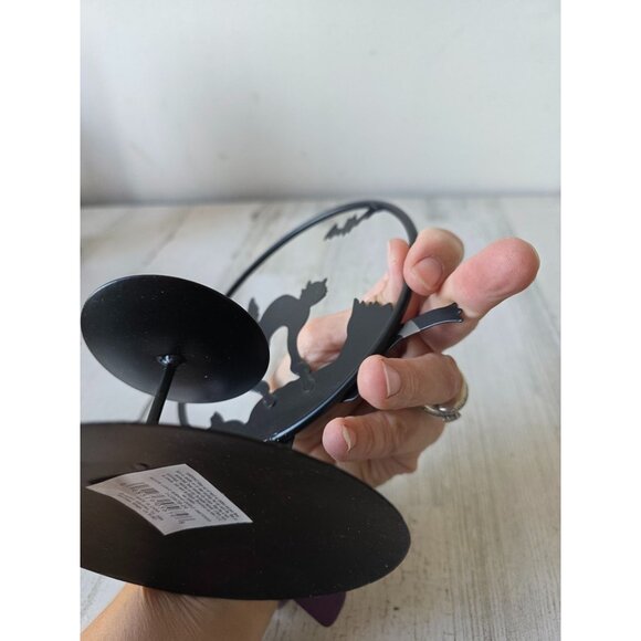 Joelson metal cat tree candle holder votive of Halloween decor - Picture 6 of 7